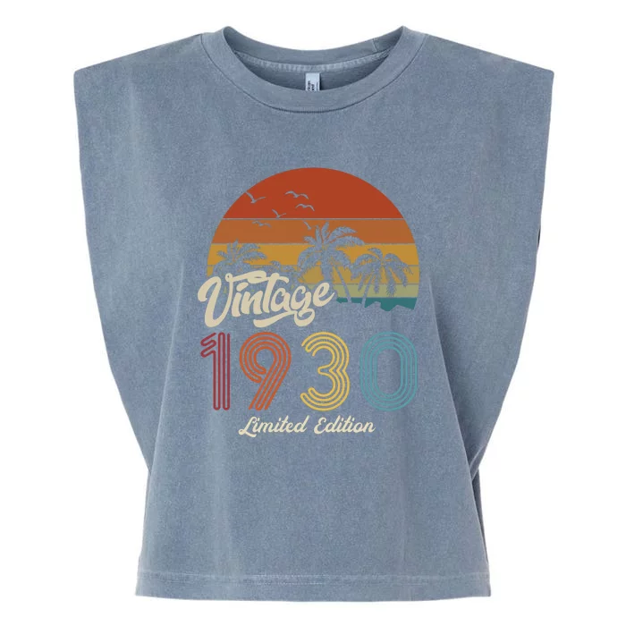 93rd Birthday Vintage Limited Edition 1930 Garment-Dyed Women's Muscle Tee