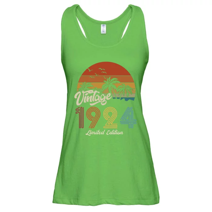 99th Birthday Vintage Limited Edition 1924 Ladies Essential Flowy Tank