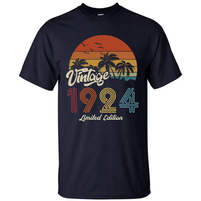 99th Birthday Vintage Limited Edition 1924 Tall T-Shirt