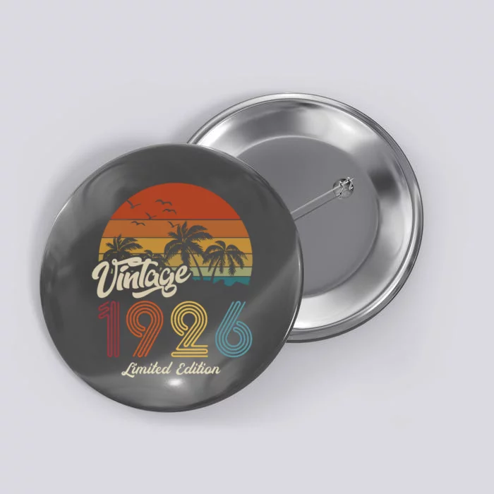 97th Birthday Vintage Limited Edition 1926 Button