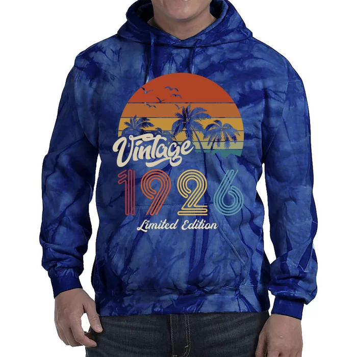 97th Birthday Vintage Limited Edition 1926 Tie Dye Hoodie