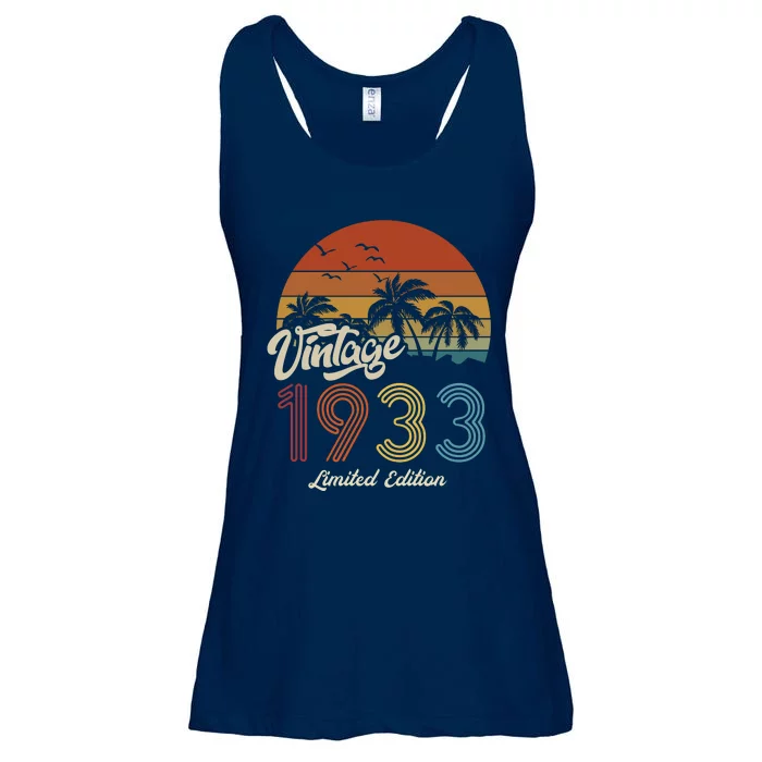 90th Birthday Vintage Limited Edition 1933 Ladies Essential Flowy Tank