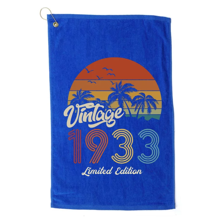 90th Birthday Vintage Limited Edition 1933 Platinum Collection Golf Towel