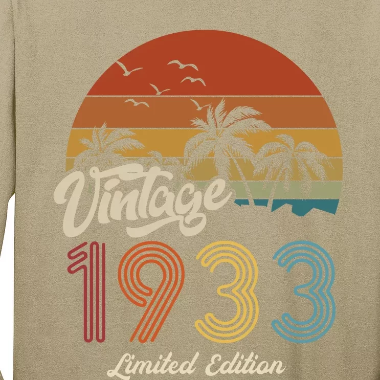 90th Birthday Vintage Limited Edition 1933 Long Sleeve Shirt