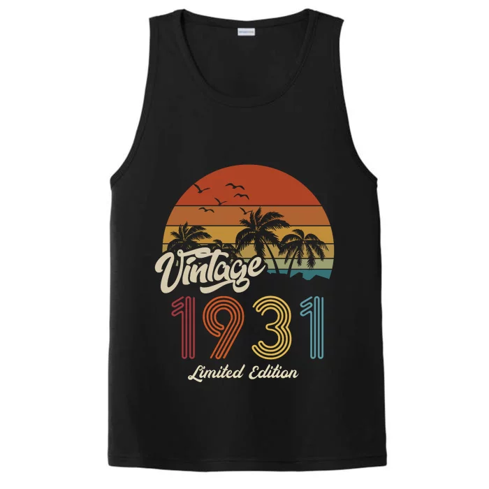 92rd Birthday Vintage Limited Edition 1931 Performance Tank