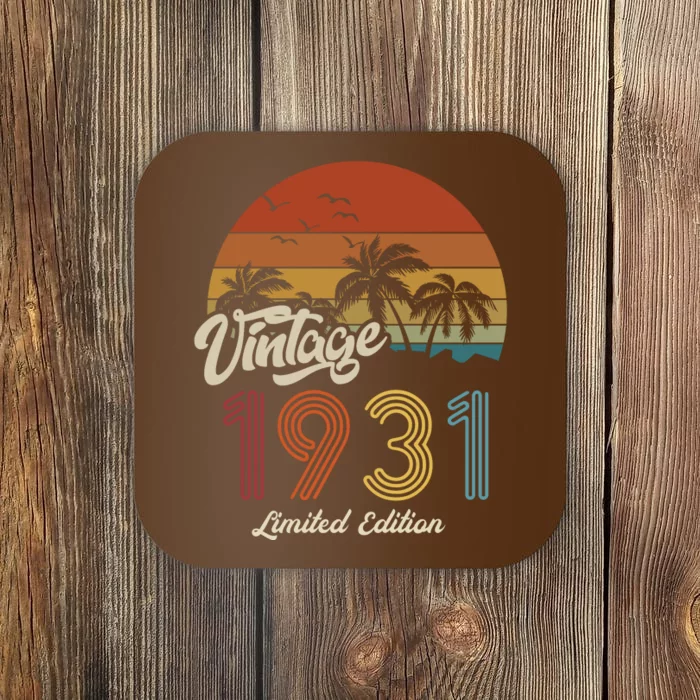 92rd Birthday Vintage Limited Edition 1931 Coaster