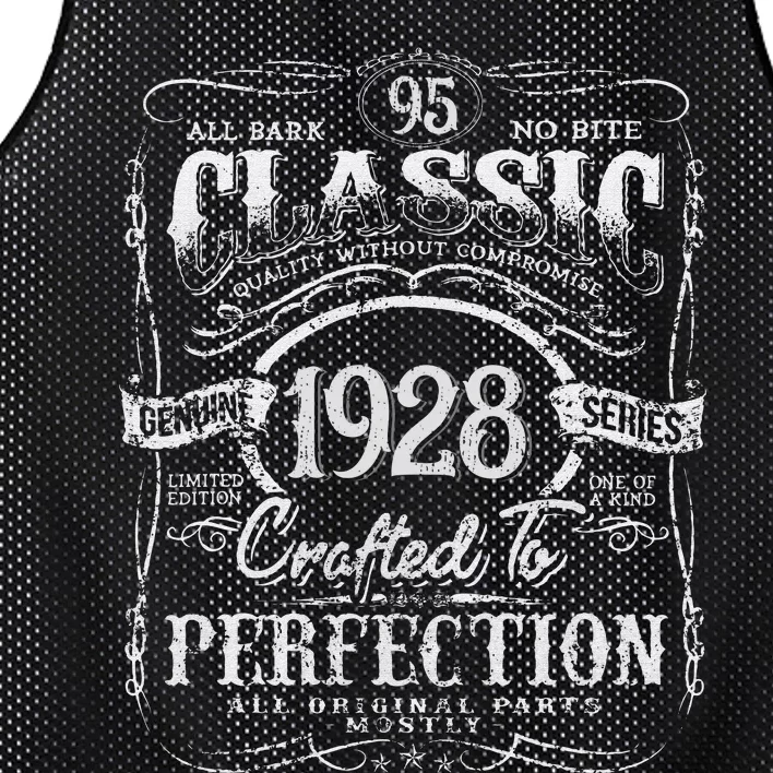 95th Classic Birthday gift 95 Perfection 1928 Birthday Mesh Reversible Basketball Jersey Tank