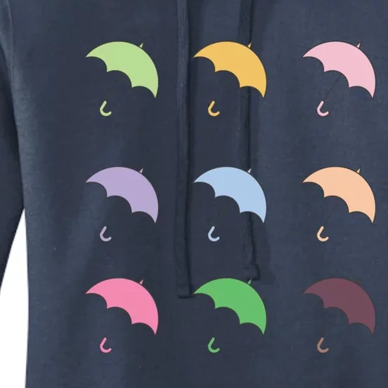 9 Cute Doodle Umbrella Pack Women's Pullover Hoodie