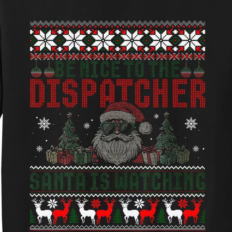 911 Christmas Dispatcher Gift Police Dispatch Thin Gold Line Tall Sweatshirt