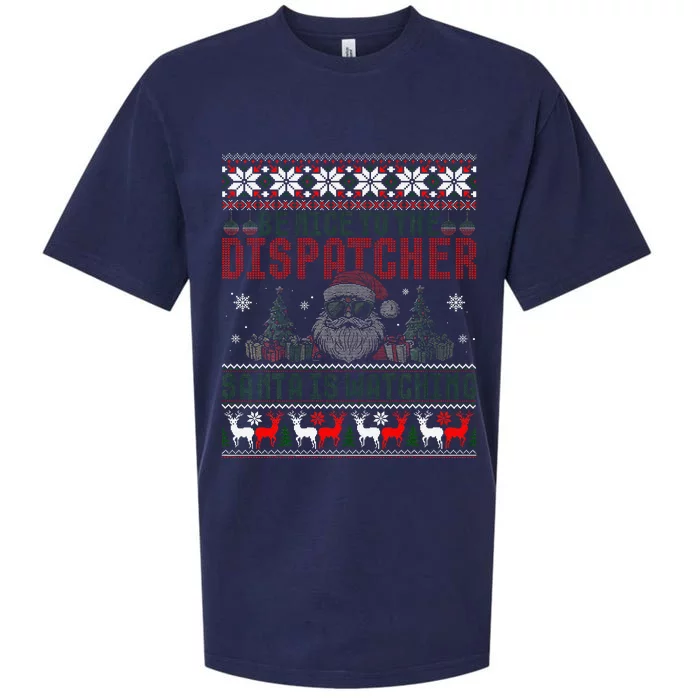 911 Christmas Dispatcher Gift Police Dispatch Thin Gold Line Sueded Cloud Jersey T-Shirt