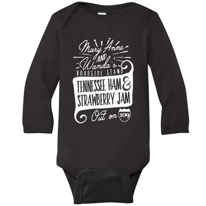 90s Country Mary Anne And Wanda Road Side Stand Earl Baby Long Sleeve Bodysuit