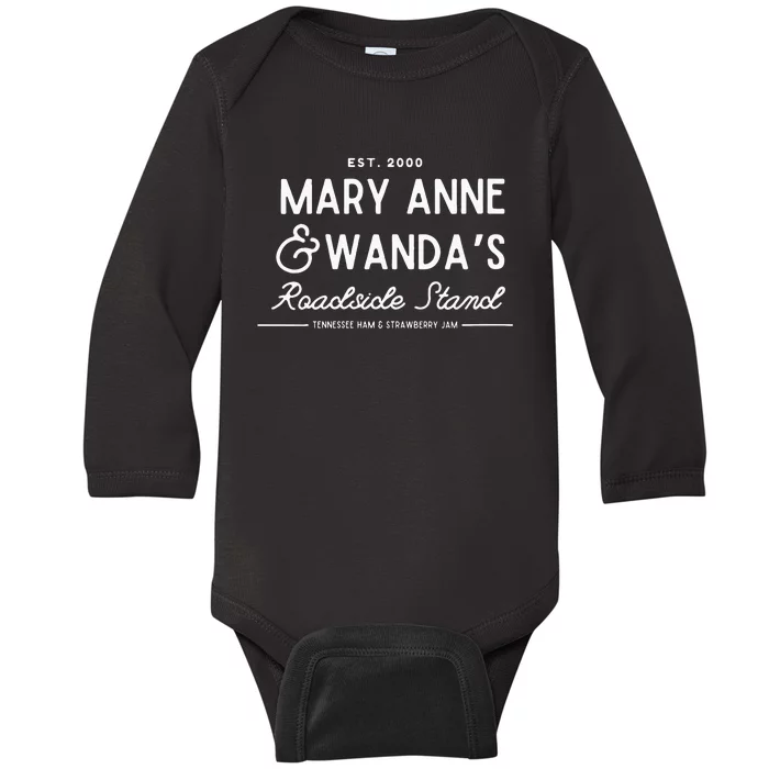 90’s Country Mary Anne And Wanda’s Road Stand Funny Earl Baby Long Sleeve Bodysuit