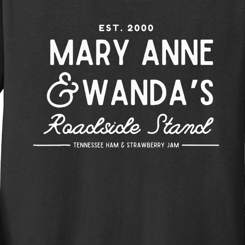 90’s Country Mary Anne And Wanda’s Road Stand Funny Earl Kids Long Sleeve Shirt