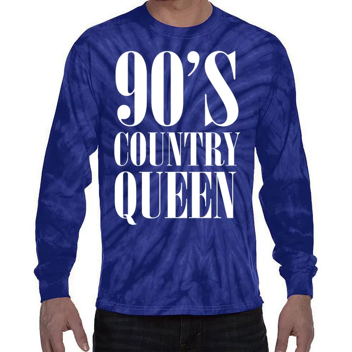 90s Country Queen Tie-Dye Long Sleeve Shirt