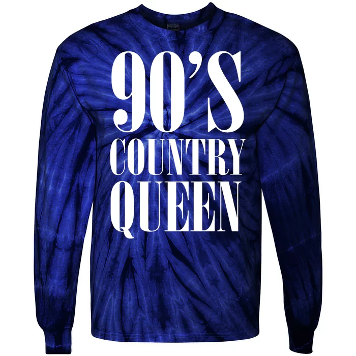 90s Country Queen Tie-Dye Long Sleeve Shirt