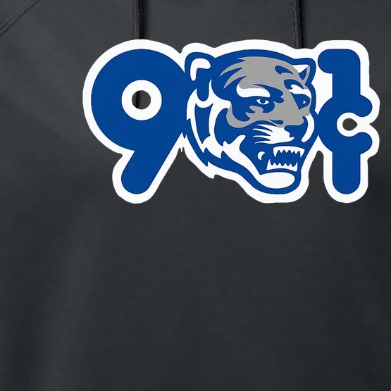 901 Cent Tigers Memphis Basketball Performance Fleece Hoodie