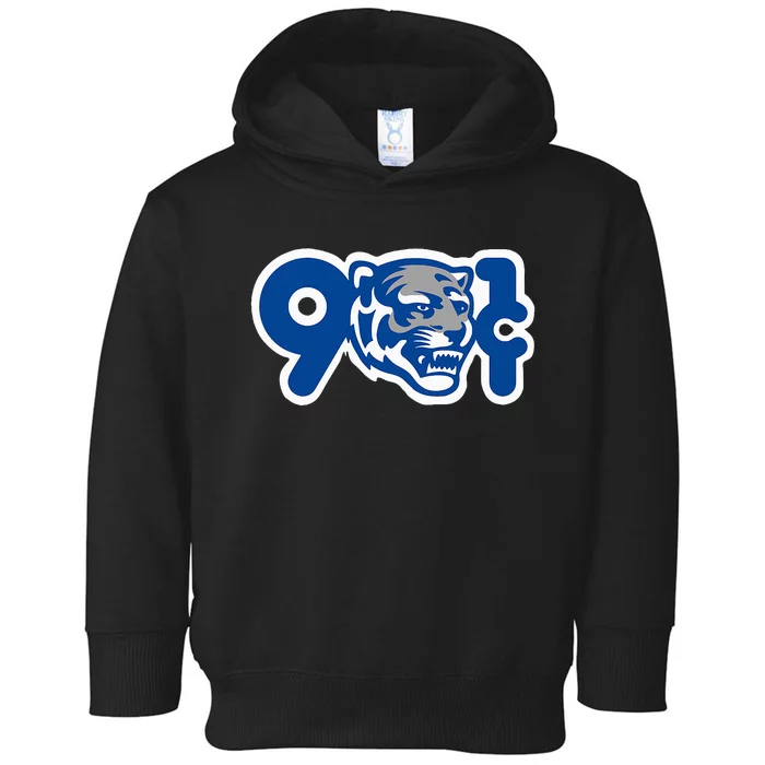 901 Cent Tigers Memphis Basketball Toddler Hoodie