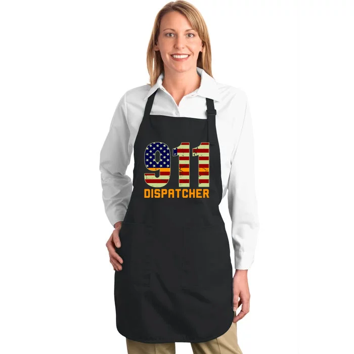 911 Dispatcher Full-Length Apron With Pocket