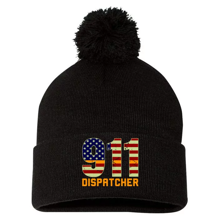 911 Dispatcher Pom Pom 12in Knit Beanie