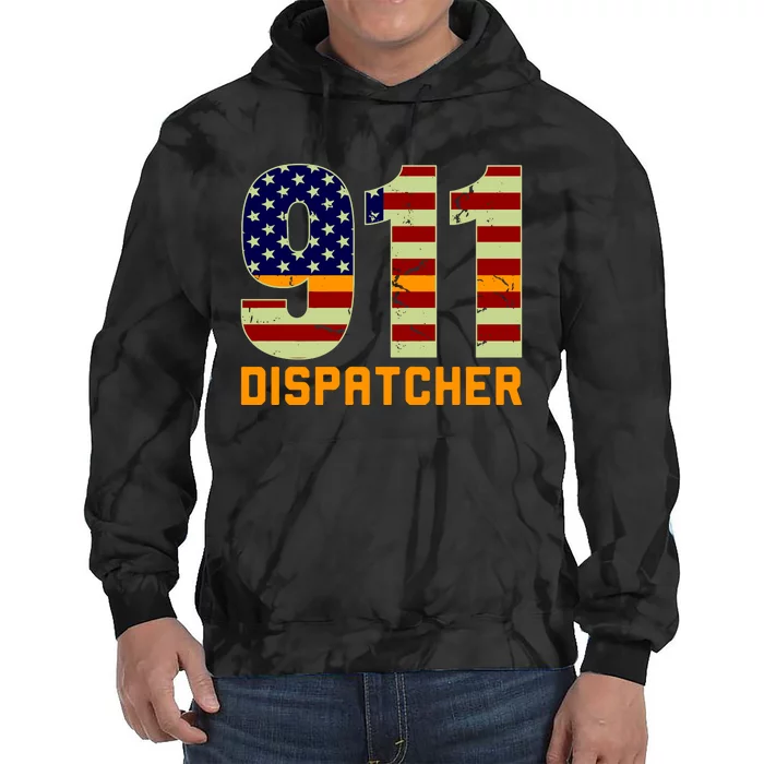 911 Dispatcher Tie Dye Hoodie