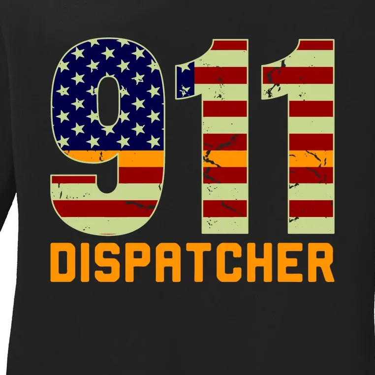 911 Dispatcher Ladies Long Sleeve Shirt