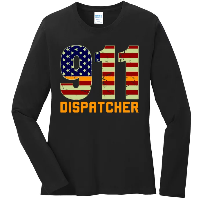 911 Dispatcher Ladies Long Sleeve Shirt