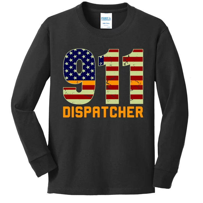 911 Dispatcher Kids Long Sleeve Shirt