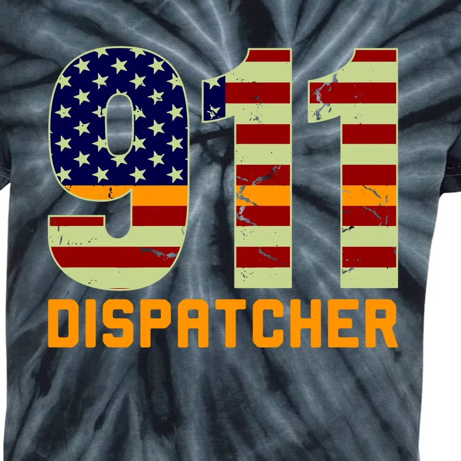 911 Dispatcher Kids Tie-Dye T-Shirt