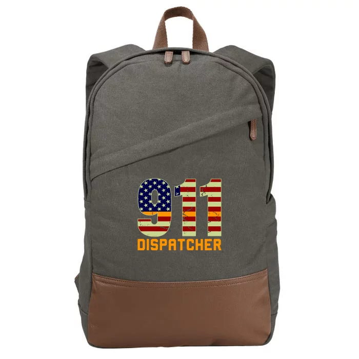 911 Dispatcher Cotton Canvas Backpack