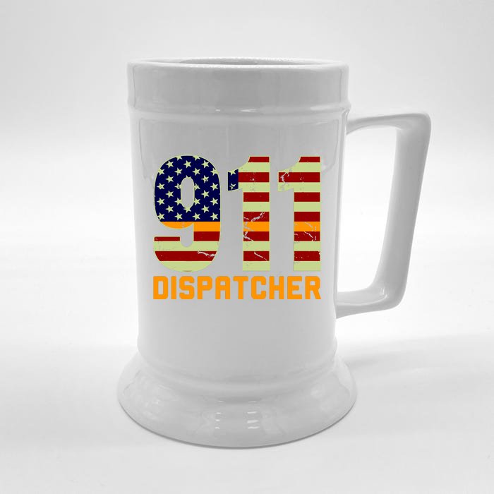 911 Dispatcher Front & Back Beer Stein