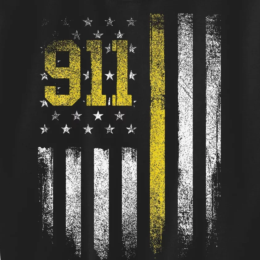 911 Dispatcher Dispatch US Flag Police Emergency Responder Kids Sweatshirt