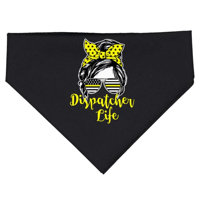 911 Dispatcher Life Female Operator Emergency Responder USA-Made Doggie Bandana