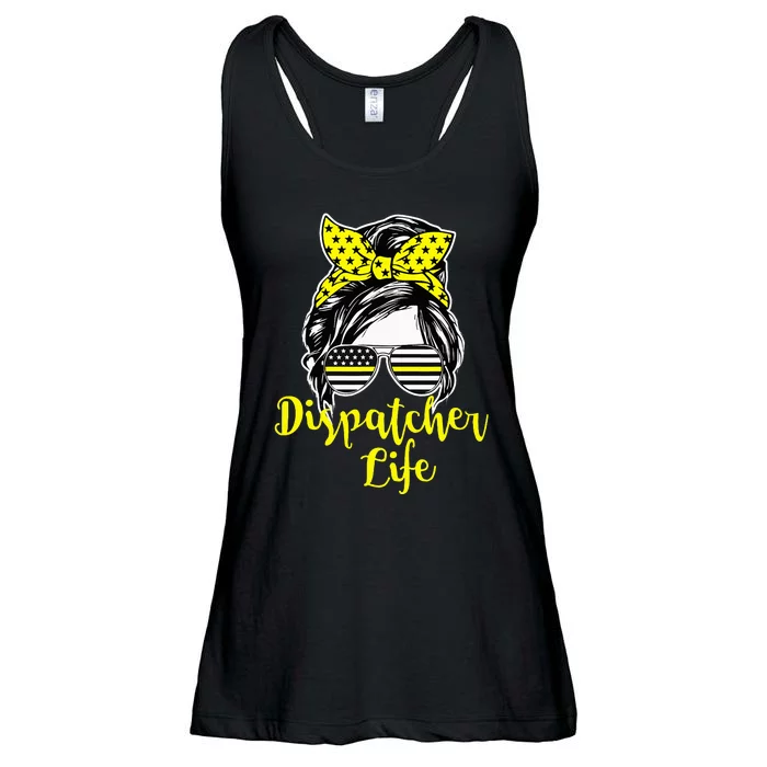 911 Dispatcher Life Female Operator Emergency Ladies Essential Flowy Tank