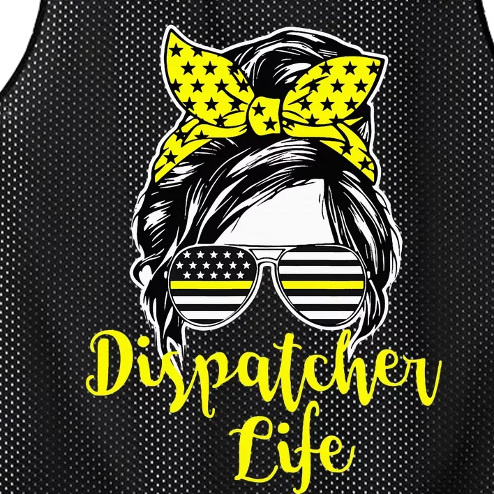 911 Dispatcher Life Female Operator Emergency Mesh Reversible Basketball Jersey Tank