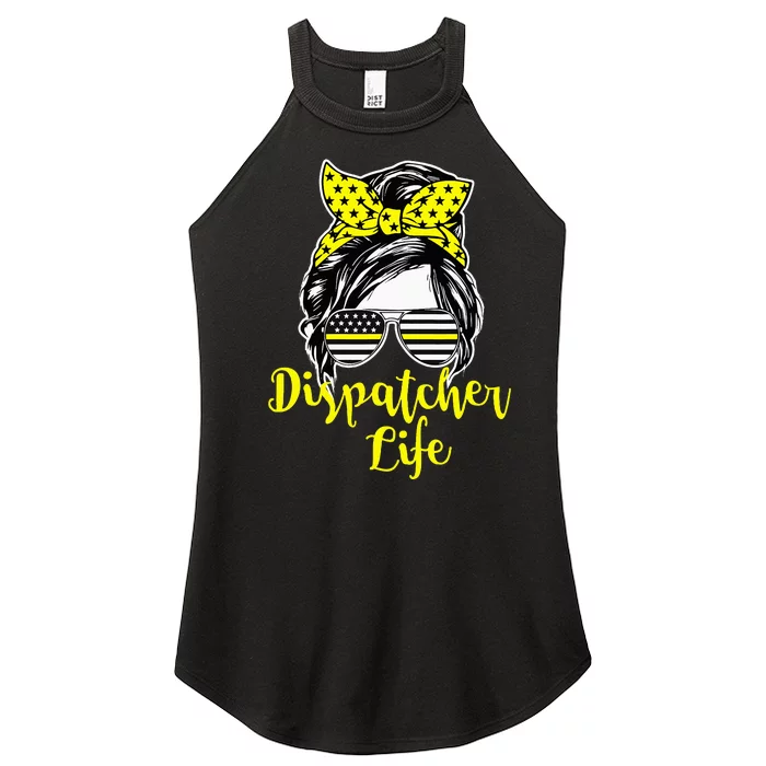 911 Dispatcher Life Female Operator Emergency Women’s Perfect Tri Rocker Tank