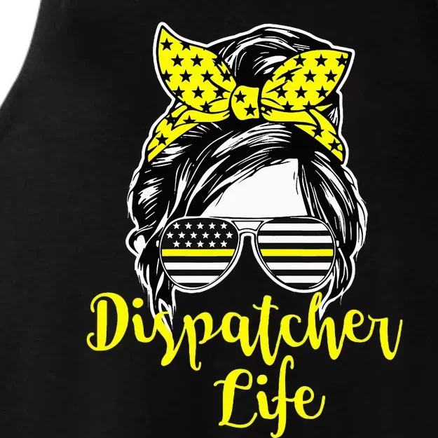 911 Dispatcher Life Female Ladies Tri-Blend Wicking Tank