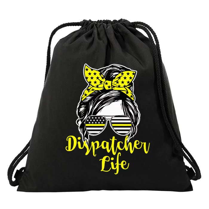 911 Dispatcher Life Female Drawstring Bag