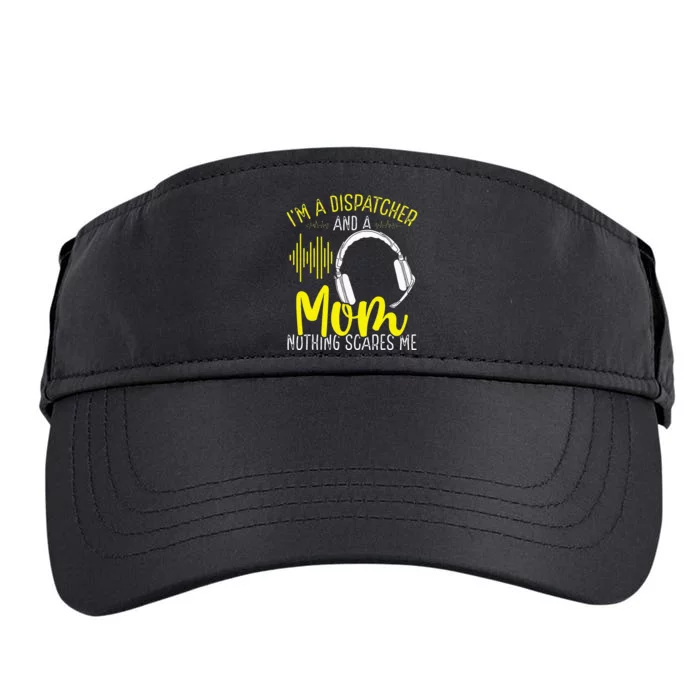 911 Dispatch Operator Mothers Day Gold Line Mom Mama Adult Drive Performance Visor