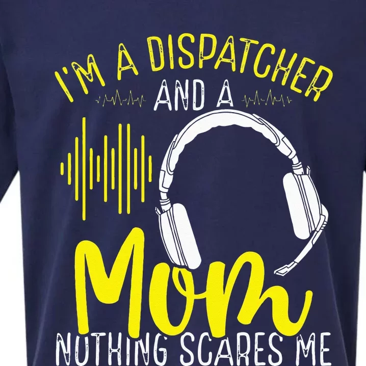 911 Dispatch Operator Mothers Day Gold Line Mom Mama Sueded Cloud Jersey T-Shirt