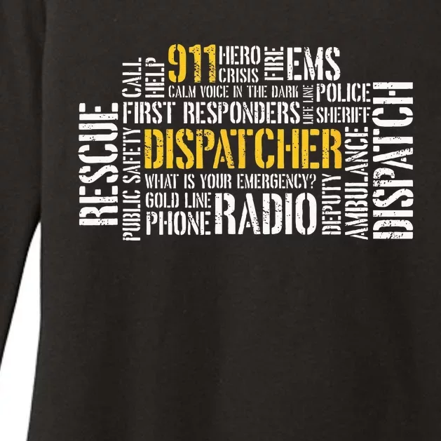 911 Dispatcher Rescue Dispatch EMS Police First Responder Womens CVC Long Sleeve Shirt