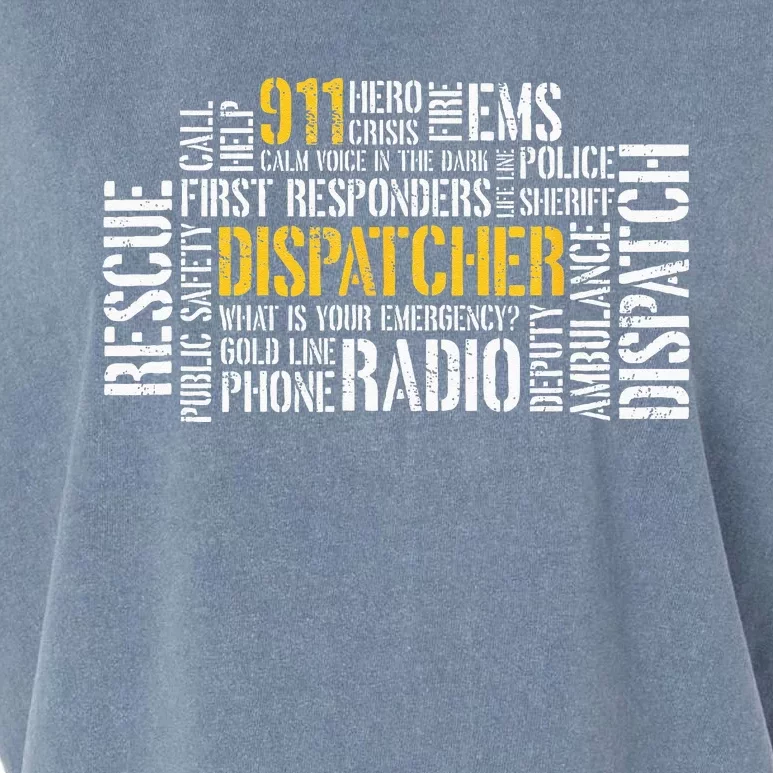 911 Dispatcher Rescue Dispatch EMS Police First Responder Garment-Dyed Women's Muscle Tee