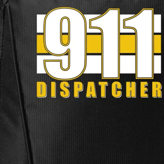 911 Dispatcher Thin Gold Line City Backpack