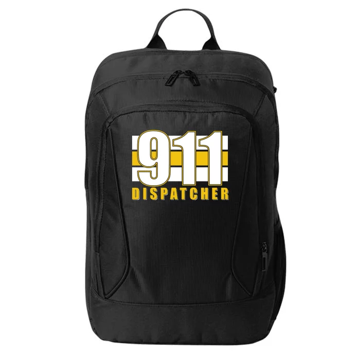 911 Dispatcher Thin Gold Line City Backpack