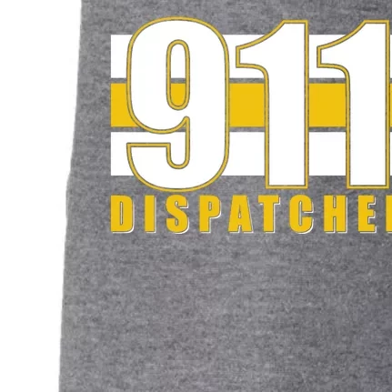 911 Dispatcher Thin Gold Line Doggie 3-End Fleece Hoodie