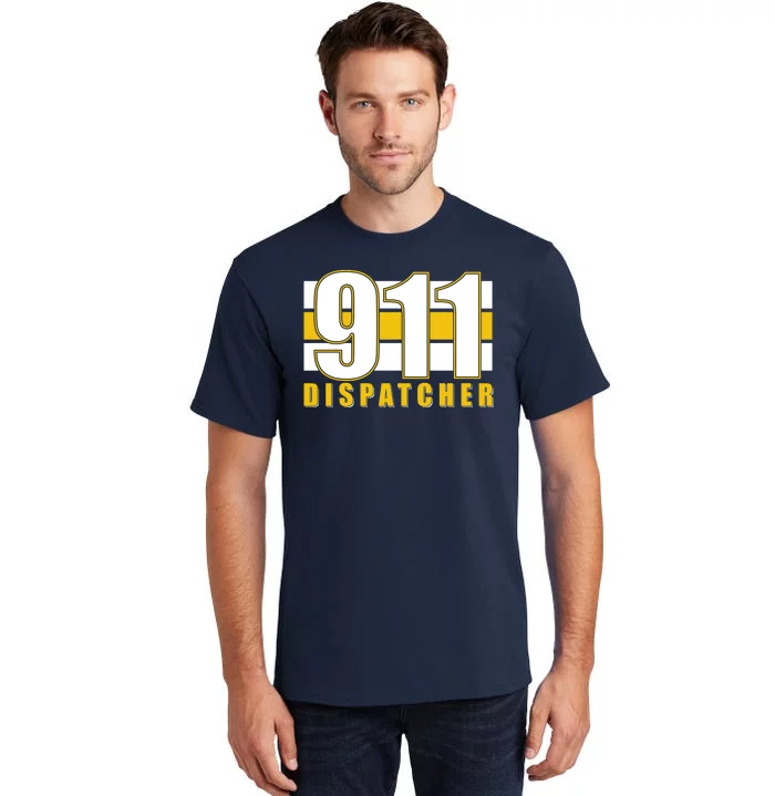 911 Dispatcher Thin Gold Line Tall T-Shirt