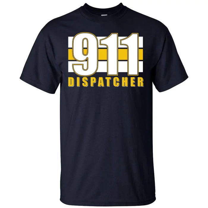 911 Dispatcher Thin Gold Line Tall T-Shirt