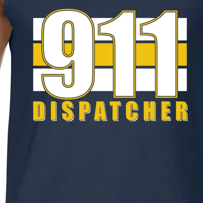 911 Dispatcher Thin Gold Line Comfort Colors® Tank Top