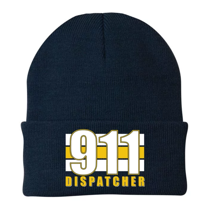 911 Dispatcher Thin Gold Line Knit Cap Winter Beanie