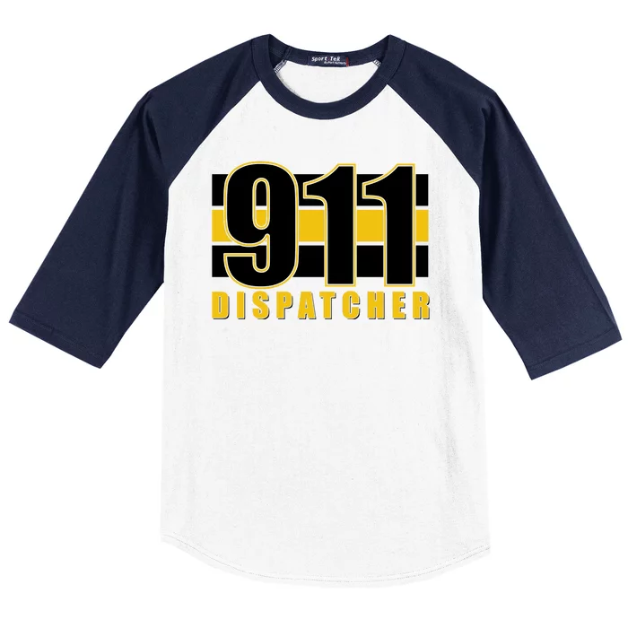 911 Dispatcher Thin Gold Line Baseball Sleeve Shirt