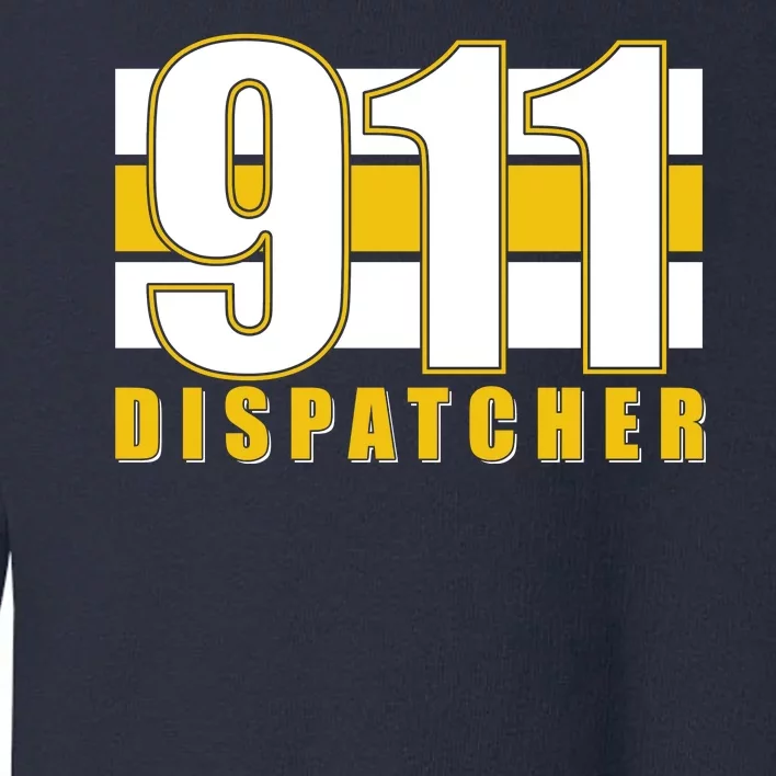 911 Dispatcher Thin Gold Line Toddler Sweatshirt